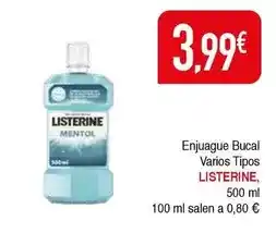 Masymas Listerine - enjuague bucal oferta