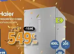 E.Leclerc Haier - frigorífico combi hdpw5620cnpk oferta