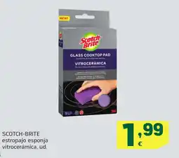 HiperDino SCOTCH-BRITE estropajo esponja vitrocerámica oferta