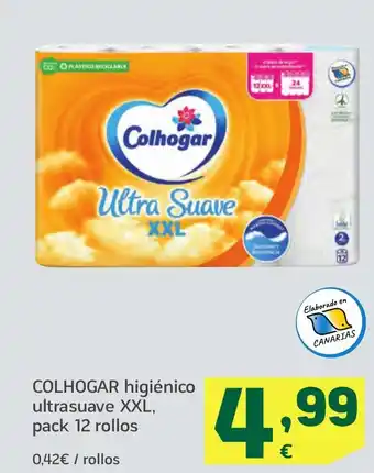 HiperDino COLHOGAR higiénico ultrasuave XXL oferta