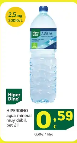 HiperDino HIPERDINO agua mineral muy débil oferta