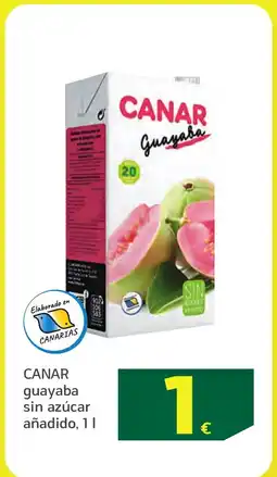 HiperDino CANAR guayaba sin azúcar añadido, oferta