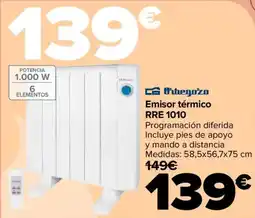 Carrefour Emisor térmico RRE 1010 oferta