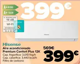 Carrefour HISENSEN Aire acondicionado Premium Confort Plus 12K oferta