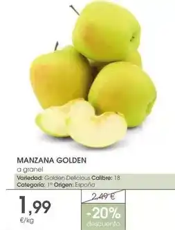 Supermercados Plaza Delicious - manzana golden oferta