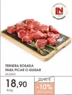 Supermercados Plaza Ternera rosada para picar o guisar oferta