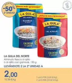 Supermercados Plaza La gula del norte - alminuto fresca al ajillo con gambas oferta