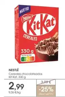 Supermercados Plaza Nestlé - cereales chocolateados oferta
