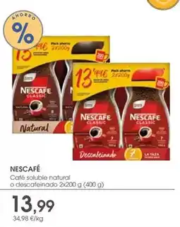 Supermercados Plaza Nescafé - café soluble natural o descafeinado oferta