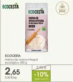 Supermercados Plaza Ecocesta - harina de avena integral ecologica oferta