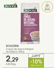 Supermercados Plaza Ecocesta - copos de avena integral ecologica oferta