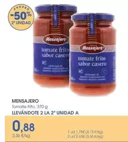 Supermercados Plaza Mensajero - tomate frito oferta