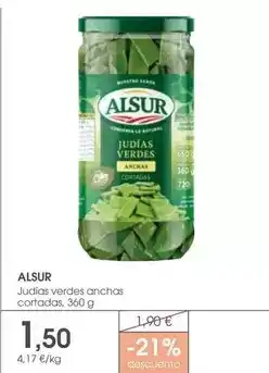 Supermercados Plaza Alsur - judias verdes anchas cortadas oferta
