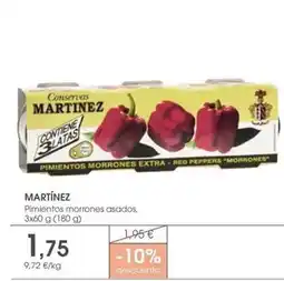 Supermercados Plaza Martínez - pimientos morrones asados oferta