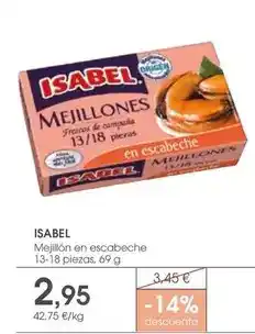 Supermercados Plaza Isabel - mejillon en escabeche oferta