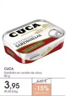 Supermercados Plaza Cuca - sardinilla en aceite de oliva oferta