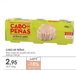 Supermercados Plaza Cabo de peñas - atun claro en aceite de oliva oferta