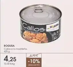Supermercados Plaza La madrileña - callos a oferta