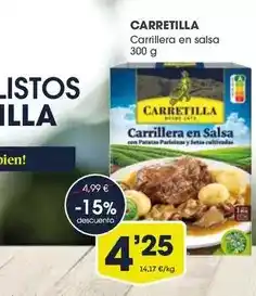 Supermercados Plaza Carretilla - carrillera en salsa oferta