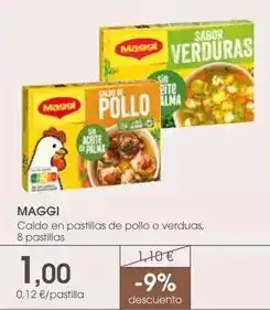 Supermercados Plaza Maggi - caldo en pastillas de pollo o verdua oferta