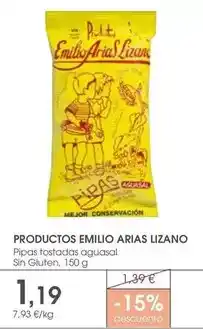 Supermercados Plaza Arias - pipas tostadas aguasal sin gluten oferta