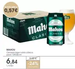 Supermercados Plaza Mahou - cerveza lager rubia clasica oferta
