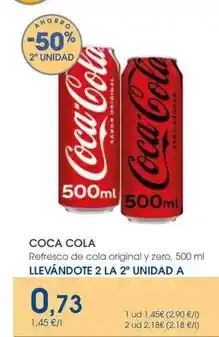 Supermercados Plaza Coca-cola - refresco de cola original y zero oferta