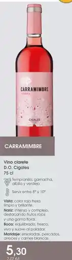 Supermercados Plaza Carramimbre - vino clasico d.o. cio. crianza oferta