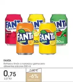 Supermercados Plaza Fanta - refresco limon o naranja y gama zero oferta