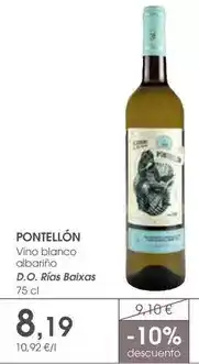 Supermercados Plaza Blanco - vino albariño d.o. rías baixas oferta