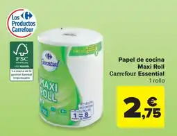 Carrefour Express Papel de cocina Maxi Roll Carrefour Essential oferta