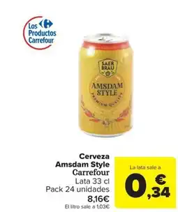 Carrefour Express Cerveza Amsdam Style Carrefour oferta