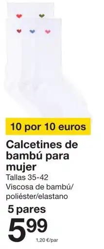 Zeeman Calcetines de bambú para mujer oferta