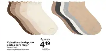 Calcetines de deporte cortos para mujer