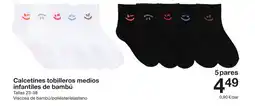 Zeeman Calcetines tobilleros medios infantiles de bambú oferta