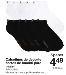 Zeeman Calcetines de deporte cortos de bambú para mujer oferta