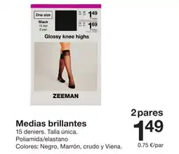 Zeeman ZEEMAN Medias brillantes oferta