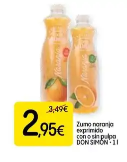 Dialprix DON SIMÓN Zumo naranja con o sin pulpa oferta