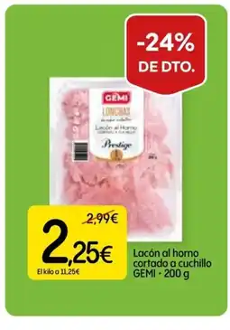 Dialprix GEMI Lacón al horno cortado a cuchillo oferta