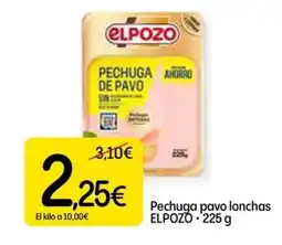 Dialprix ELPOZO Pechuga pavo lonchas oferta