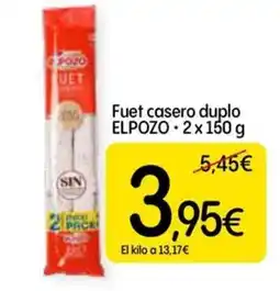 Dialprix ELPOZO Fuet casero duplo oferta