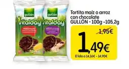 Dialprix GULLON Tortita maíz o arroz con chocolate oferta