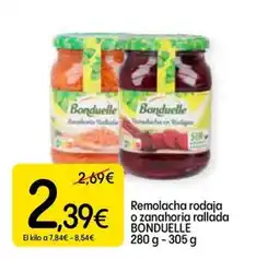 Dialprix BONDUELLE Remolacha rodaja o zanahoria rallada oferta