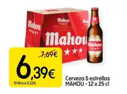 Dialprix MAHOU Cerveza 5 estrellas oferta
