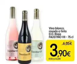 Dialprix FAUSTINO VII Vino blanco, rosado o tinto D.O. Rioja oferta