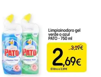 PATO Limpiainodoro gel verde o azul