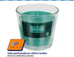 Action Vela perfumada en vidrio Candra oferta