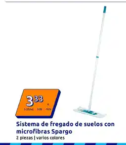 Action Sistema de fregado de suelos con microfibras Spargo oferta