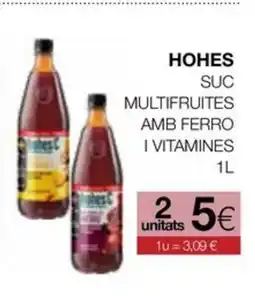 Plusfresc HOHES Suc multifruites amb ferro i vitamines oferta