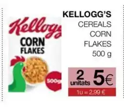 Plusfresc KELLOGG'S Cereals corn flakes oferta
